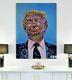 Corbellic Art Grand Donald Trump Canvas Wall Art, Grand, Museum Signed Coa, Etats-unis
