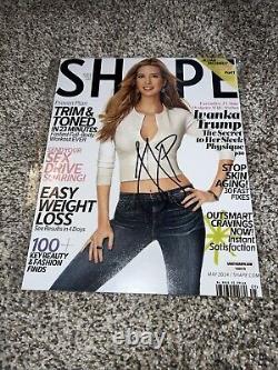 Couverture de Shape Magazine signée par Ivanka Trump avec certificat d'authenticité