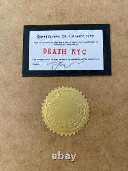 DEATH NYC Tirage Grand Signé Encadré 16x20in COA DONALD TRUMP OREILLE #7