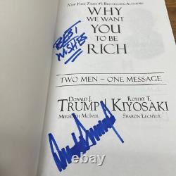 DÉDICACÉ Président Donald Trump Meilleurs Vœux Pourquoi Nous Voulons Que Vous Soyez Riche Livre