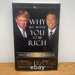 DÉDICACÉ Président Donald Trump Meilleurs Vœux Pourquoi Nous Voulons Que Vous Soyez Riche Livre