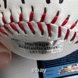 DONALD TRUMP A SIGNÉ Balle de Baseball Président avec Étui Signature MAGA Auto COA HOLO