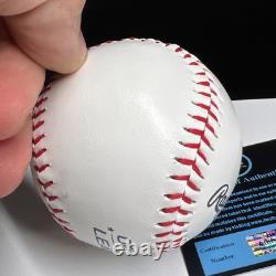 DONALD TRUMP A SIGNÉ Balle de Baseball Président avec Étui Signature MAGA Auto COA HOLO