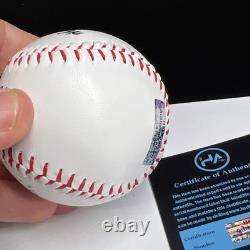 DONALD TRUMP A SIGNÉ Balle de Baseball Président avec Étui Signature MAGA Auto COA HOLO