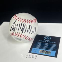 DONALD TRUMP A SIGNÉ Balle de Baseball Président avec Étui Signature MAGA Auto COA HOLO