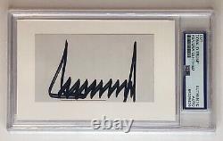 DONALD TRUMP Autographe signé coupé PSA/DNA certifié authentique Président