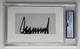 Donald Trump Autographe Signé Coupé Psa Slab Certifié Authentique Auto Président