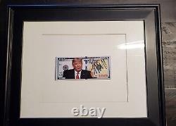 DONALD TRUMP Billet de jeu de 100 $ signé Autographié Réplique de Trump avec garantie à vie (COA)