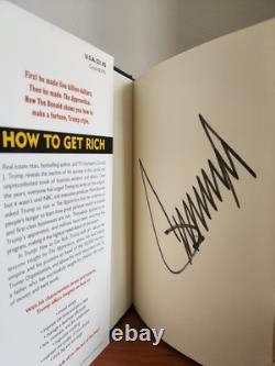 DONALD TRUMP Comment Devenir Riche Livre Signé Obtenu En Personne