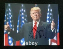 DONALD TRUMP, Photo 8.5x11 Signée Autographe, 45ème Président Des États-Unis, GOP