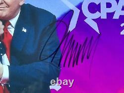 DONALD TRUMP, Photo 8.5x11 Signée Autographe, 45ème Président au CPAC 2019, GOP
