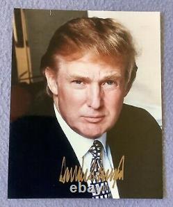 DONALD TRUMP, Photo 8x10 Signée Autographe, 45ème Président des États-Unis