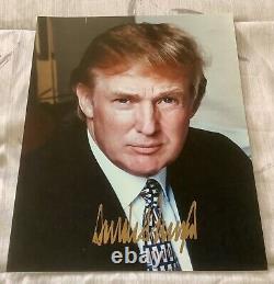 DONALD TRUMP, Photo 8x10 Signée Autographe, 45ème Président des États-Unis