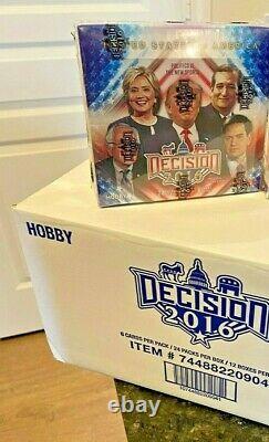 Décision 2016 Election Hobby Box! Recherchez Les Cartes Autographes Trump Sanders Mccain