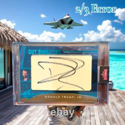 Décision 2024-25 Donald Trump Jr. Signature Coupée Auto 2/3 Potus 49 Maga 2032