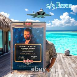 Décision 2024-25 Donald Trump Jr. Signature Coupée Auto 2/3 Potus 49 Maga 2032