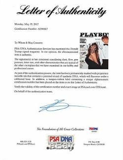 Donald J. Trump Authentique Signé Mars 1990 Playboy Magazine Psa / Dna # Ad00407