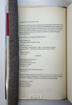 Donald J Trump / IL EST TEMPS D'ÊTRE DUR POUR REMETTRE L'AMÉRIQUE AU #1 Signé 1ère éd 2011
