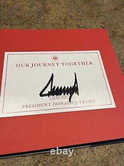 Donald J Trump Notre Voyage Ensemble Livre Couverture Rigide Signé Autographe