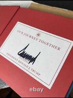 Donald J Trump Notre Voyage Ensemble Livre Signé Édition Autographiée Président