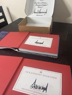 Donald J Trump Notre Voyage Ensemble Livre Signé Édition Autographiée Président