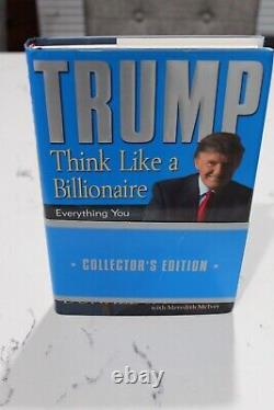Donald J Trump Pense Comme Un Milliardaire Signé 2004 Livre 1er Ed Collector