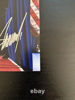 Donald J. Trump Photo Signée Authentique 8x10 Autographiée Président des États-Unis MAGA COA 2