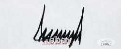 Donald J. Trump Signature Authentique Signée & Encadrée Coupure de Signature Autographiée JSA