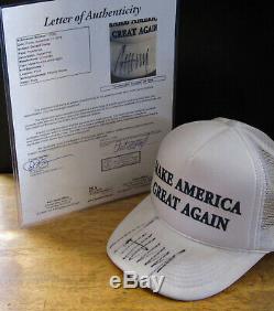 Donald J. Trump Signé Make America Great Encore Une Fois Maga Hat, Jsa Certified # Z91094