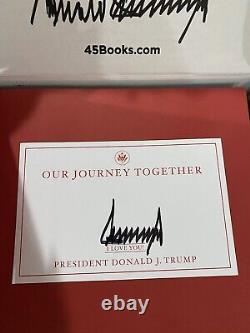 Donald J Trump Trump45 Livre Autographié Président Authentique 45 47 2024