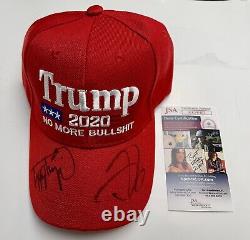 Donald Jr & Tiffany Trump A Signé American Made Hat Avec Jsa Coa America Great