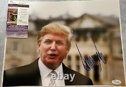 Donald Trump 11x14 Signé Autographied Couleur Photo Jsa Coa