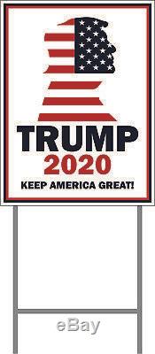 Donald Trump 2020 Keep America Great, Panneaux De Signalisation De 12 Mètres Sur 16, Avec Retrait Du Côté (24 Pièces)