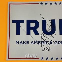 Donald Trump 2024 Signé Autographe Autographe Signer 12 X 18 JSA COA