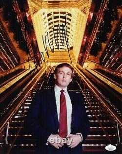 Donald Trump (45e Président Américain) Signé Trump Tower Atrium 11x14 Photo Jsa Loa