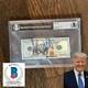 Donald Trump 45e Président Billet De 100 $ Signé Autographe Bas Beckett Slab