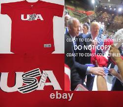 Donald Trump 45e Président des États-Unis maillot signé, autographié, preuve