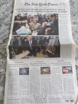 Donald Trump (45e Président) et Hillary Clinton ont signé le New York Times avec COA