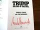 Donald Trump 45ème Président Autosigné The Art Of The Book Deal With Flag Gem