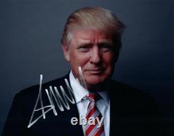 Donald Trump 8x10 Signé Photo Autographiée Photo Comprend Coa