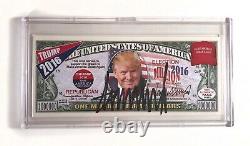 Donald Trump A Autographié 1 000 000 $ Projet De Loi De Campagne De Protection Cas Paas Coa
