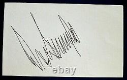 Donald Trump A Signé 3x5 Index Card President Of The United States Jsa Bb39397