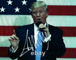 Donald Trump A Signé 8x10 Photo Autographiée Nice Photo Avec Coa