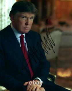 Donald Trump A Signé 8x10 Photo Autographiée Photo Nice Photo Avec Coa