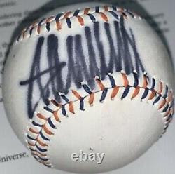 Donald Trump A Signé Autographié 2013 All-star Game Oml Baseball Psa Certifié
