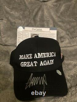 Donald Trump A Signé Autographié Faire L'amérique Grande À Nouveau Chapeau