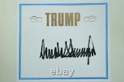 Donald Trump A Signé Autographié Président Millionaire Edition Collector Auto
