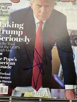 Donald Trump A Signé Autographié Rolling Stone Magazine En Person