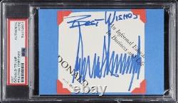 Donald Trump A Signé Autographied Cut Auto Psa/dna Auth 45e Président USA