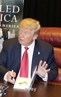 Donald Trump A Signé Autographied Hardcover Book Crippled America Jsa Coa Spence